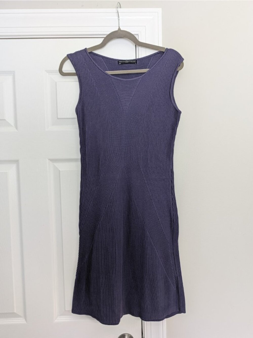 Peruvian Connection Prima Cotten Cap Sleeve Purple Sz Small Bandage Style Dress